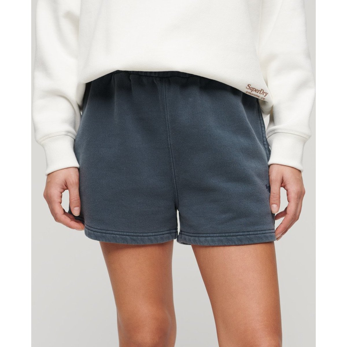 Short de survêtement délavé Vintage bleu marine éclipse, SUPERDRY