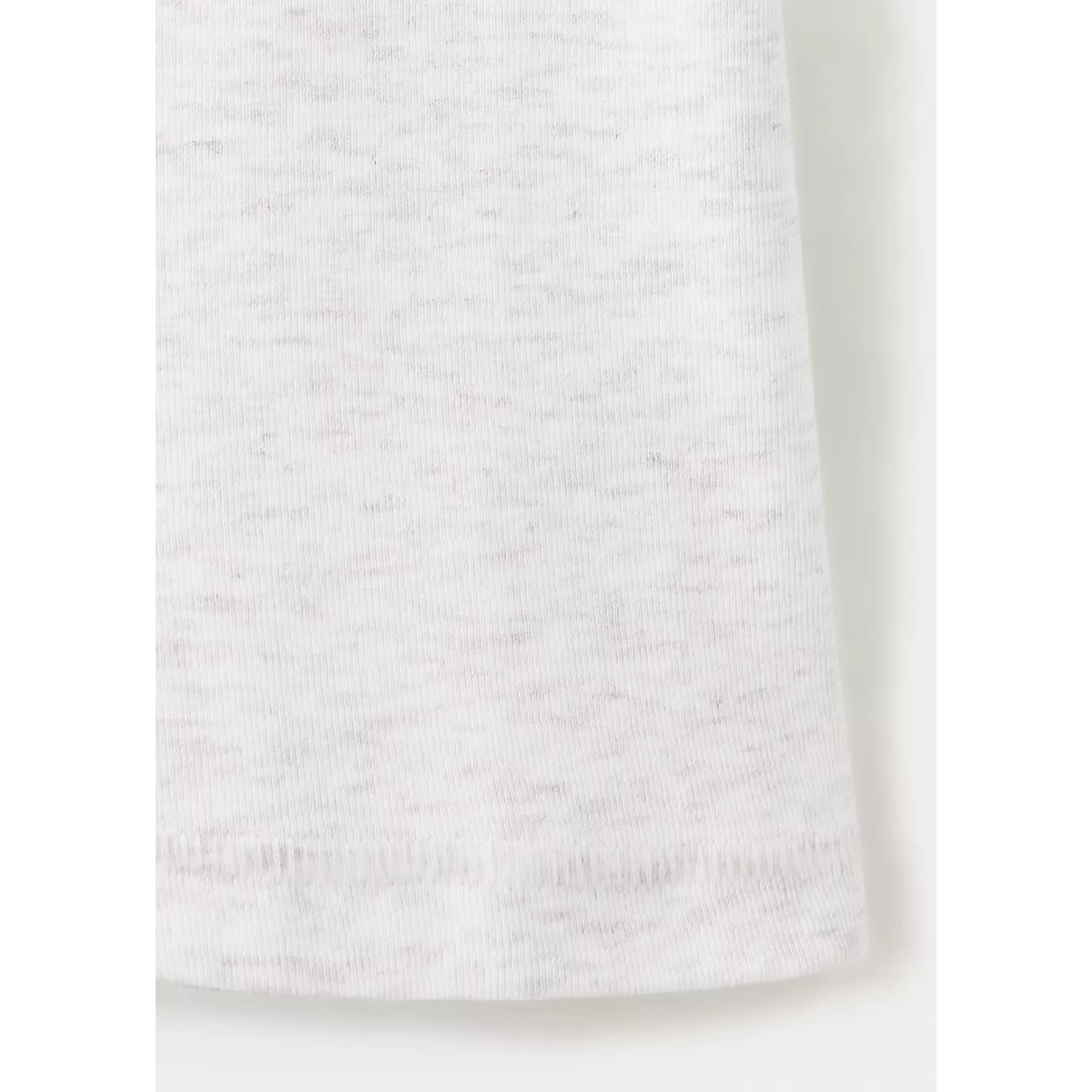 T-shirt ajusté à manches courtes gris chiné clair, MANGO TEEN