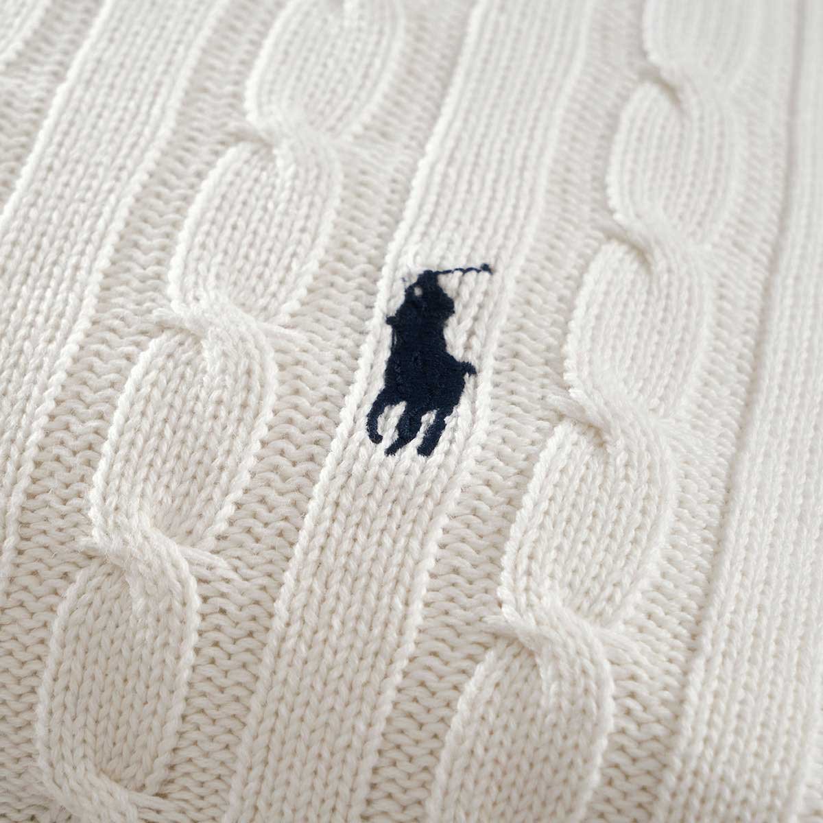 Plaid en coton, CABLE offwhite, RALPH LAUREN HOME
