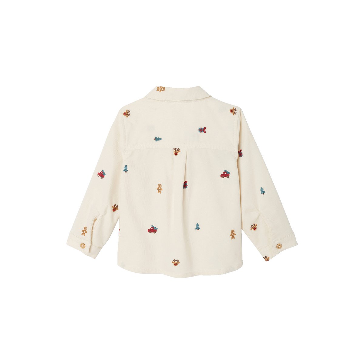 Chemise velours côtelé vanille, VERTBAUDET