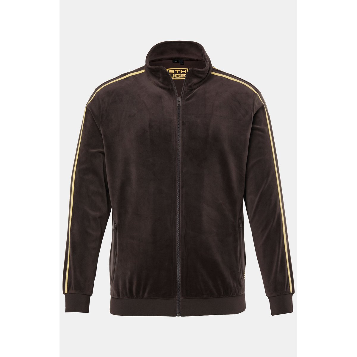 Veste en velours molletonné marron châtaigne, STHUGE