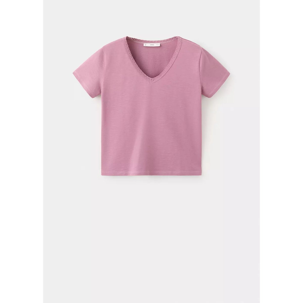 T-shirt 100 % coton rose pastel, MANGO TEEN