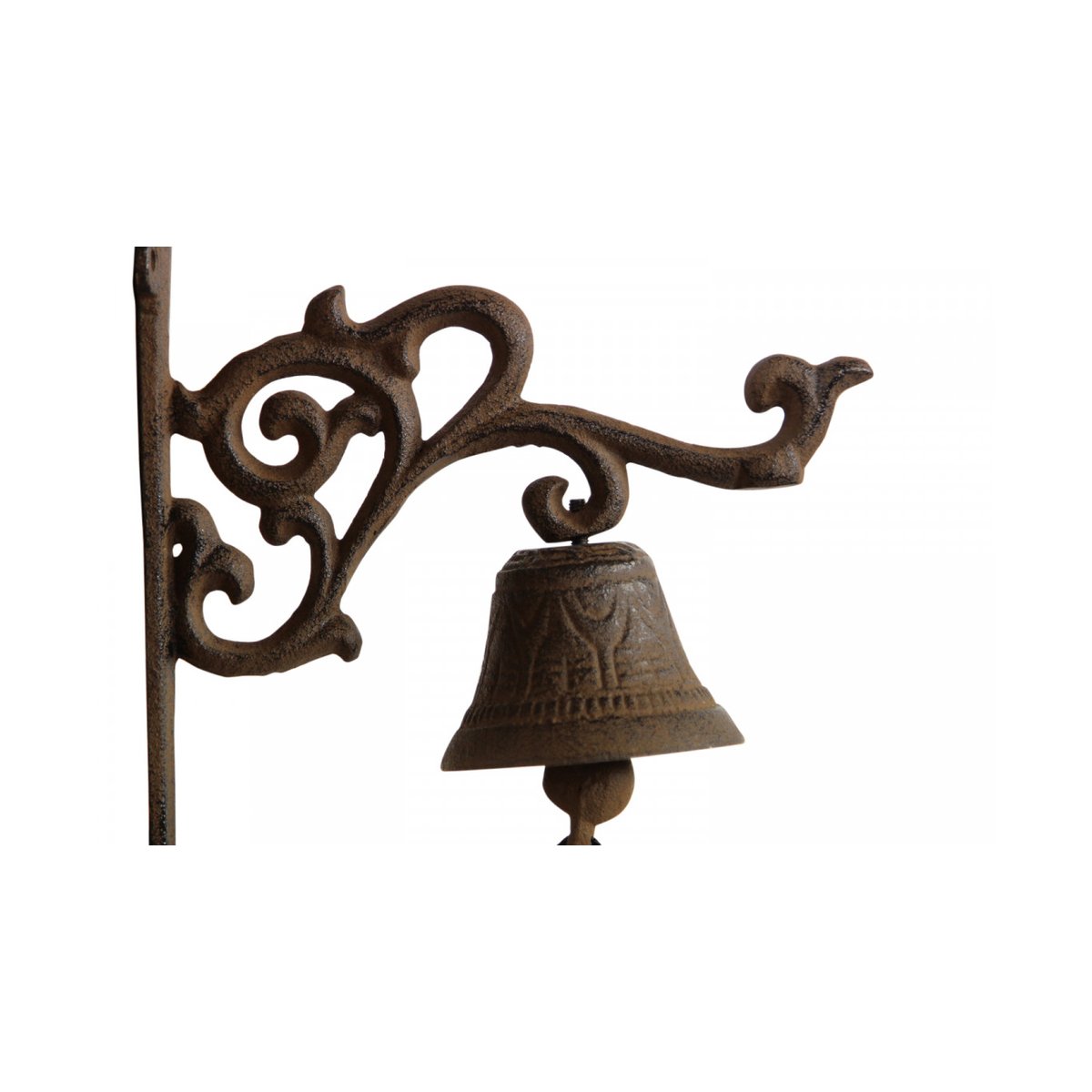 Cloche Fonte Marron 18x7.5x17.5cm marron, DECORATION D’AUTREFOIS