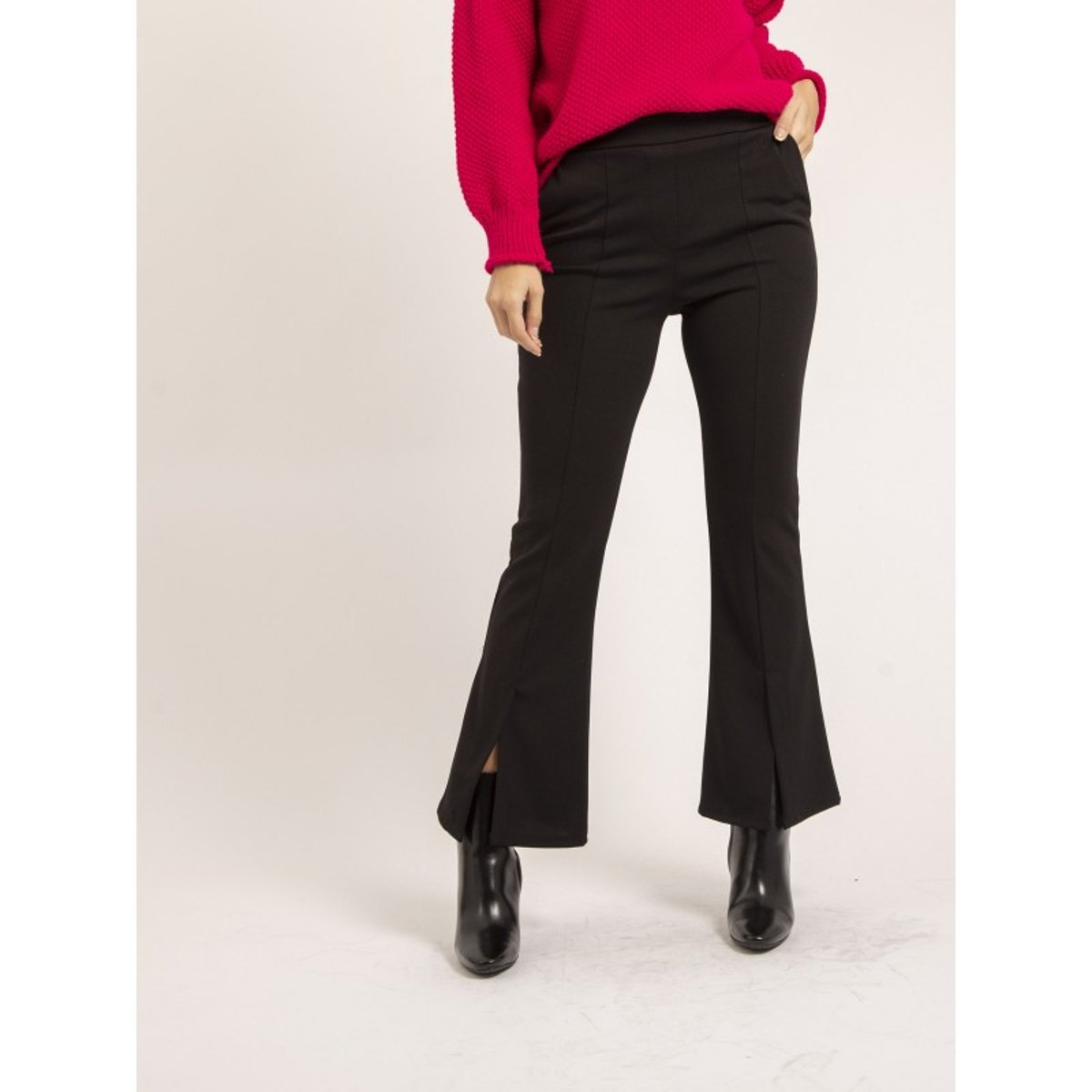 Pantalon Flare Enora noir, DONA LISA