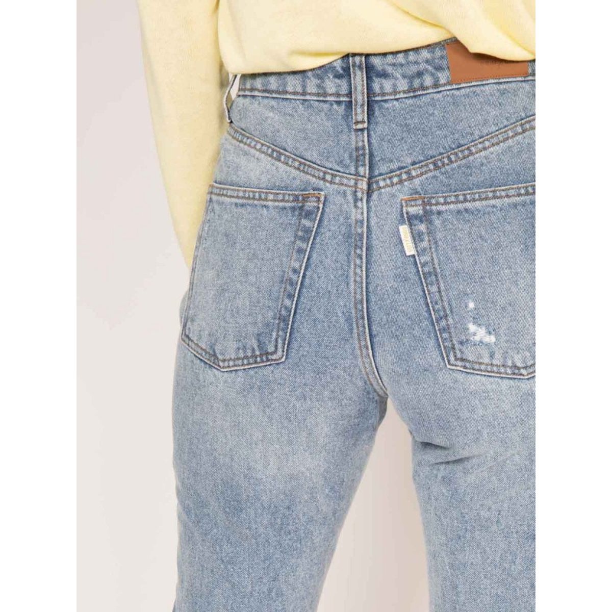 Jean Droit Taille Haute Eloise bleu clair, DONA LISA