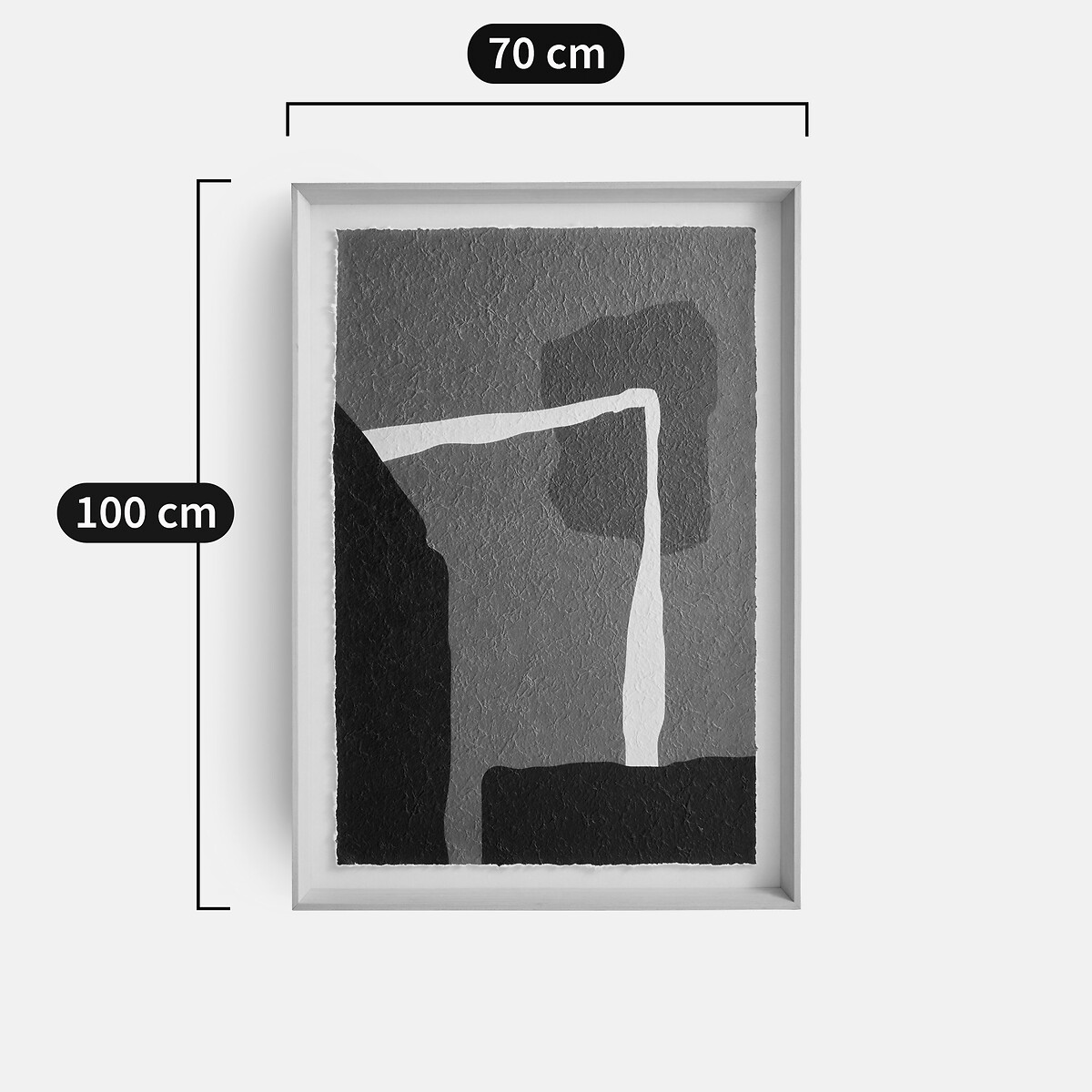 Toile imprimée, encadrée, largeur 70 x hauteur 100 cm, JERAPAH brique, LA REDOUTE INTERIEURS