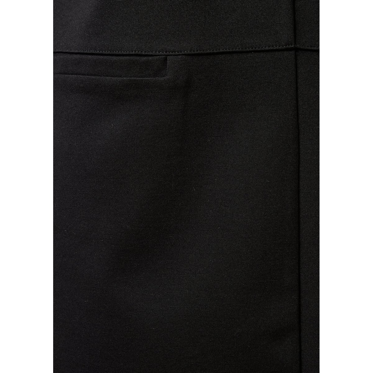Robe chasuble courte sans manches en jersey milano noir, LA FEE MARABOUTEE