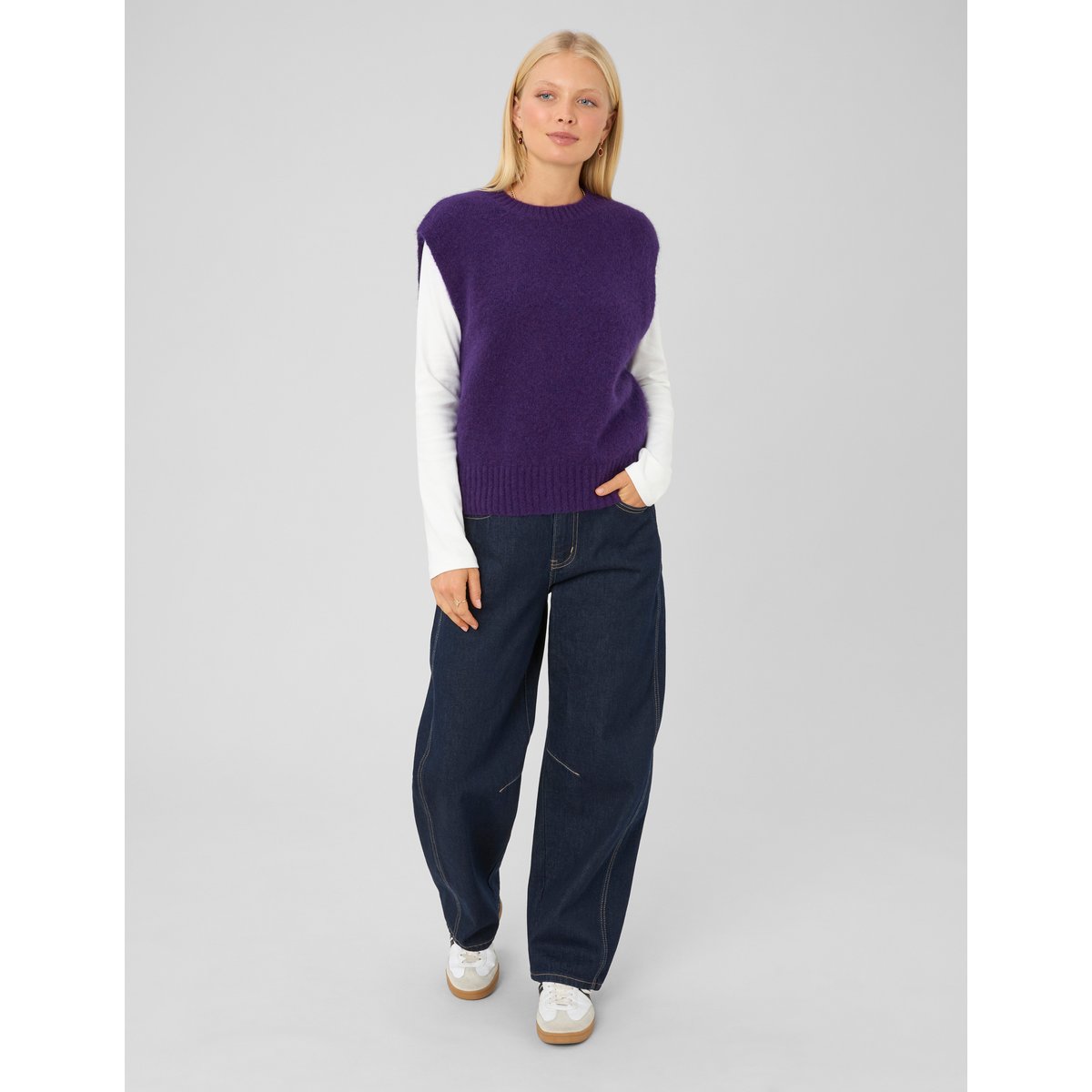 Pull sans manche premium violet, BZB