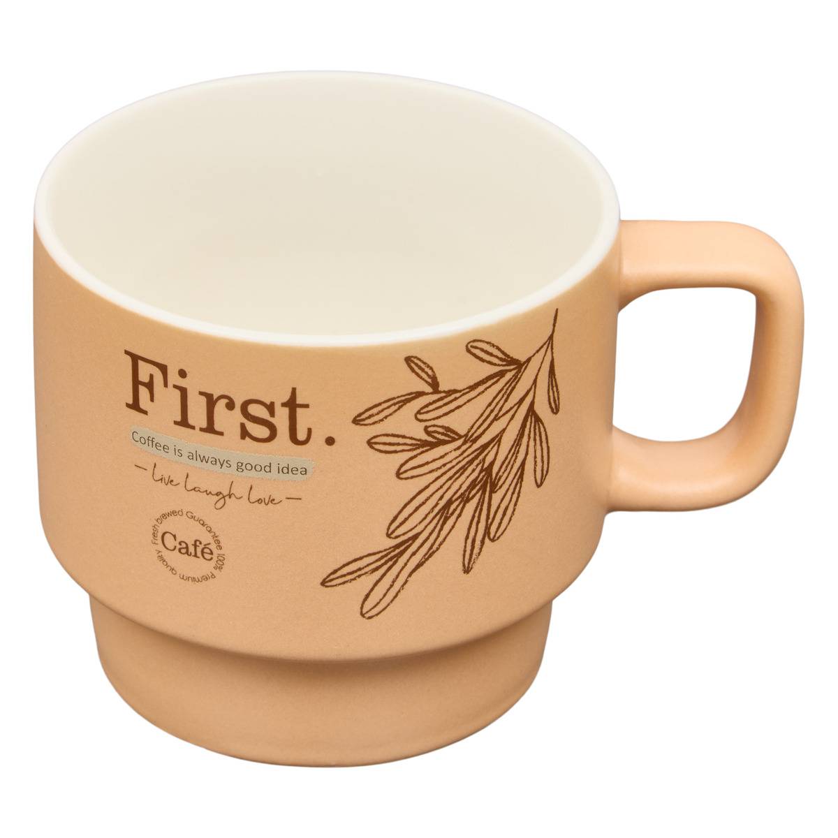 Rack de 4 mugs en porcelaine WELLNESS multicolore, ATMOSPHERA