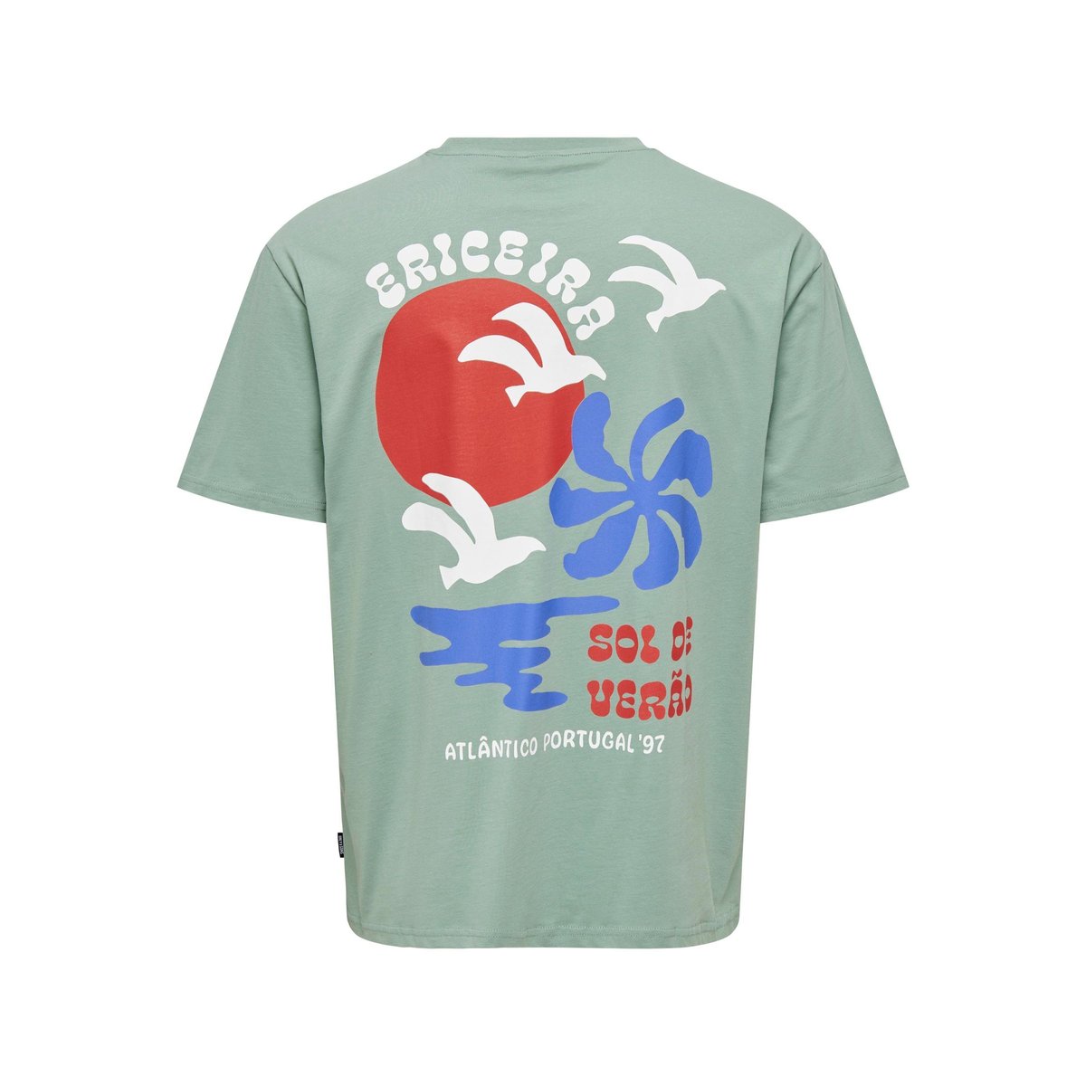 T-Shirt chinois green, ONLY & SONS JUNIOR