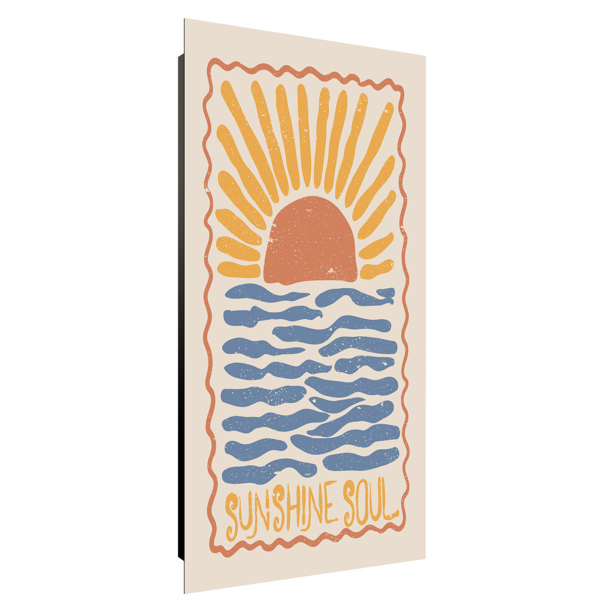 Tableau Sur Verre Synthétique Illustration Couché De Soleil ILLUSTRATION tableau en verre synthétique, CEANOTHE