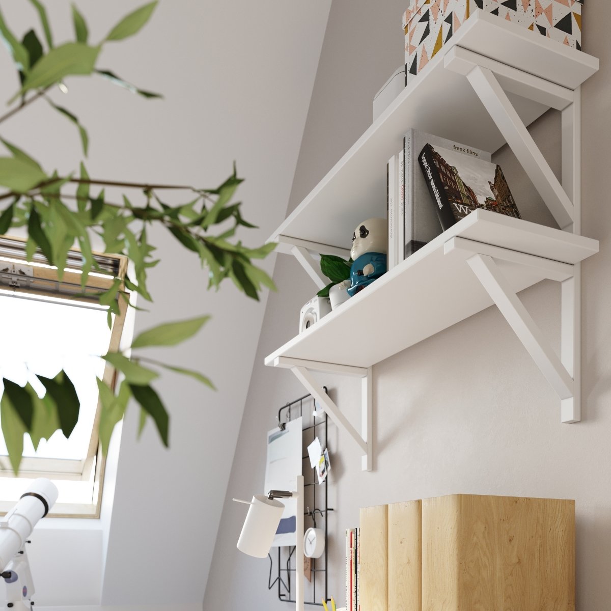 Lampe à poser Acier Blanc GU10 1 Ring blanc, EDEN