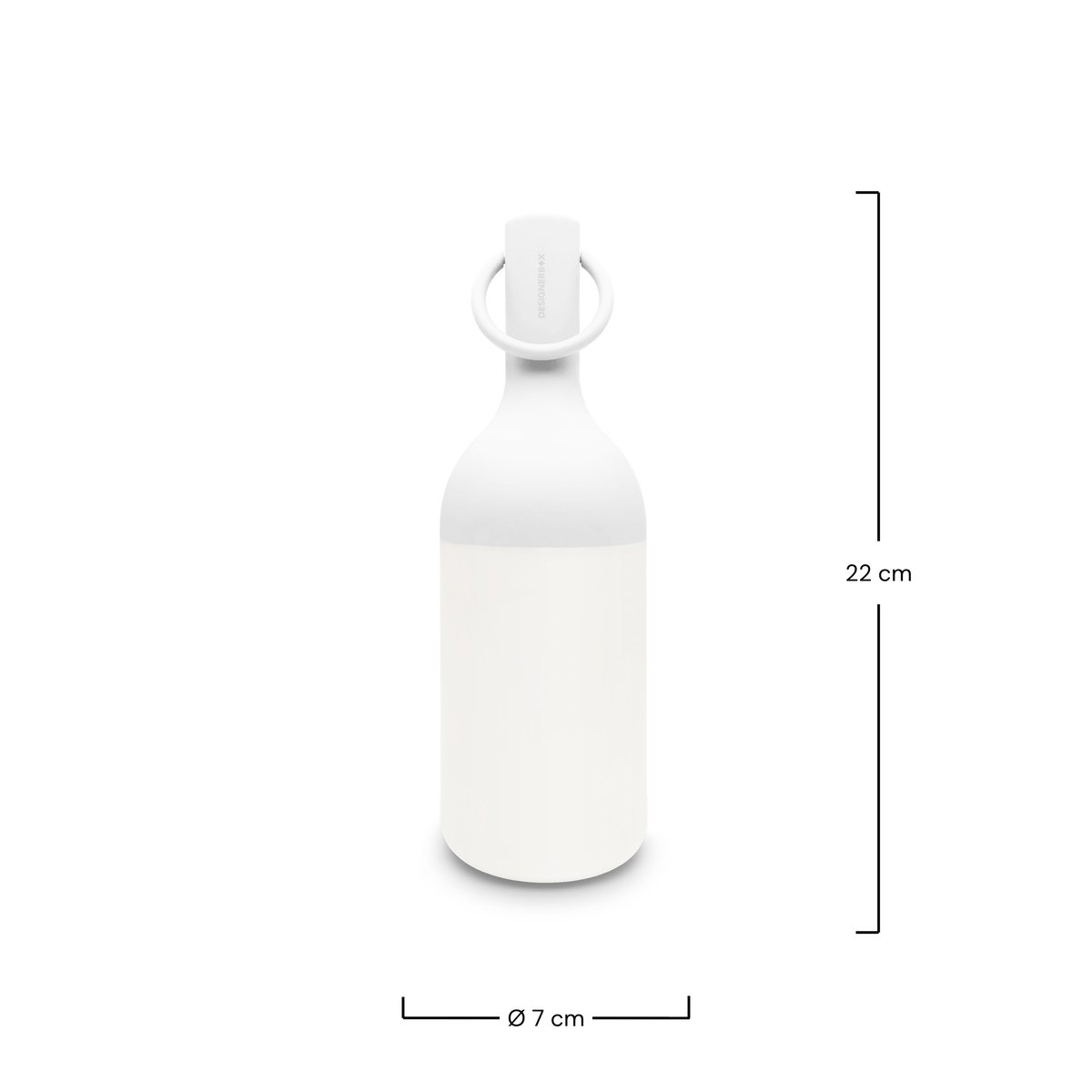 Petite lampe nomade en plastique - ELO blanc, MAISON PAVANE
