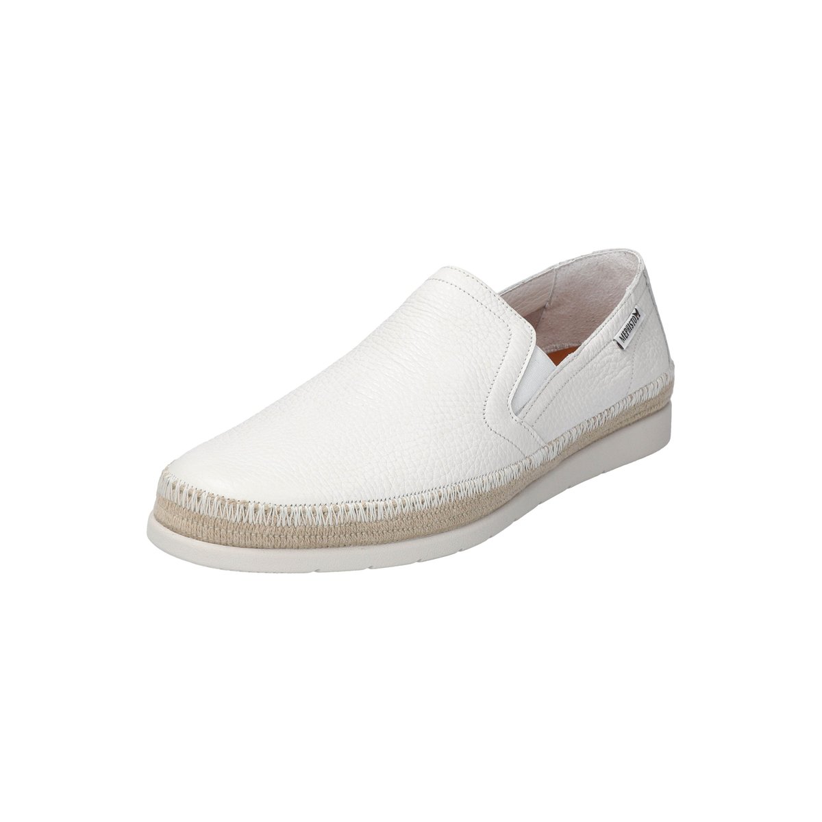Baskets en cuir VOLKER blanc 5142, MEPHISTO