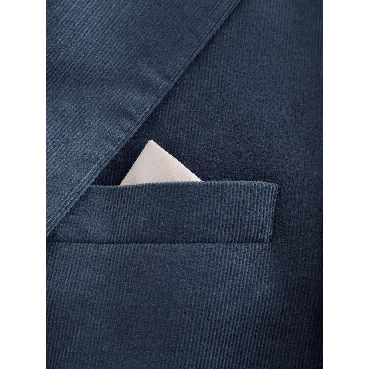 Veste de costume slim en velours côtelé bleu marine, NEXT