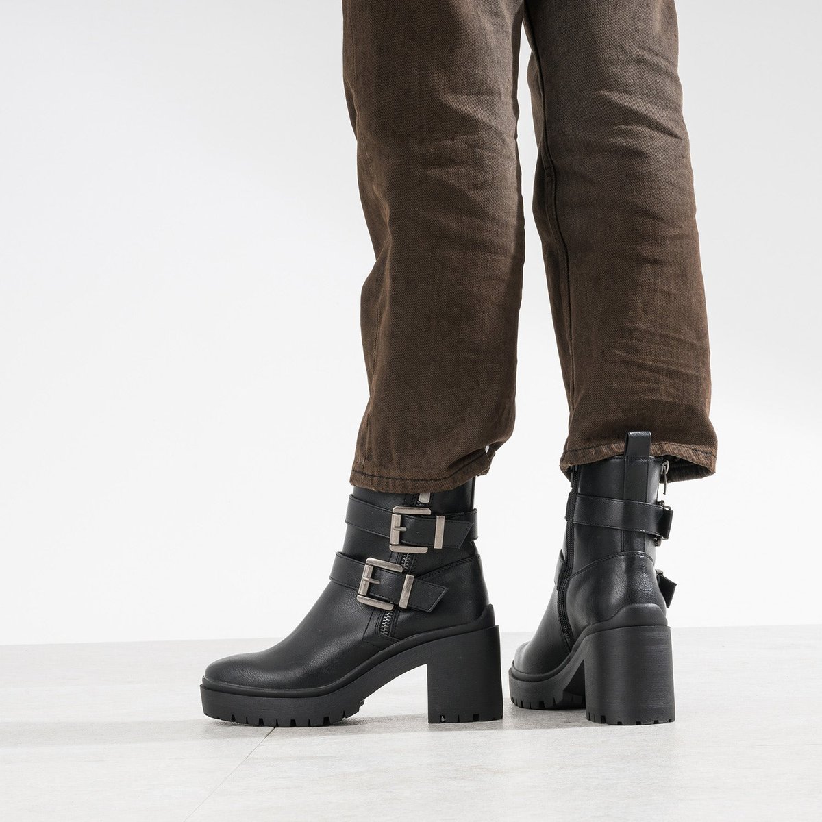 Boots À Talon CARELA noir, TEXTO
