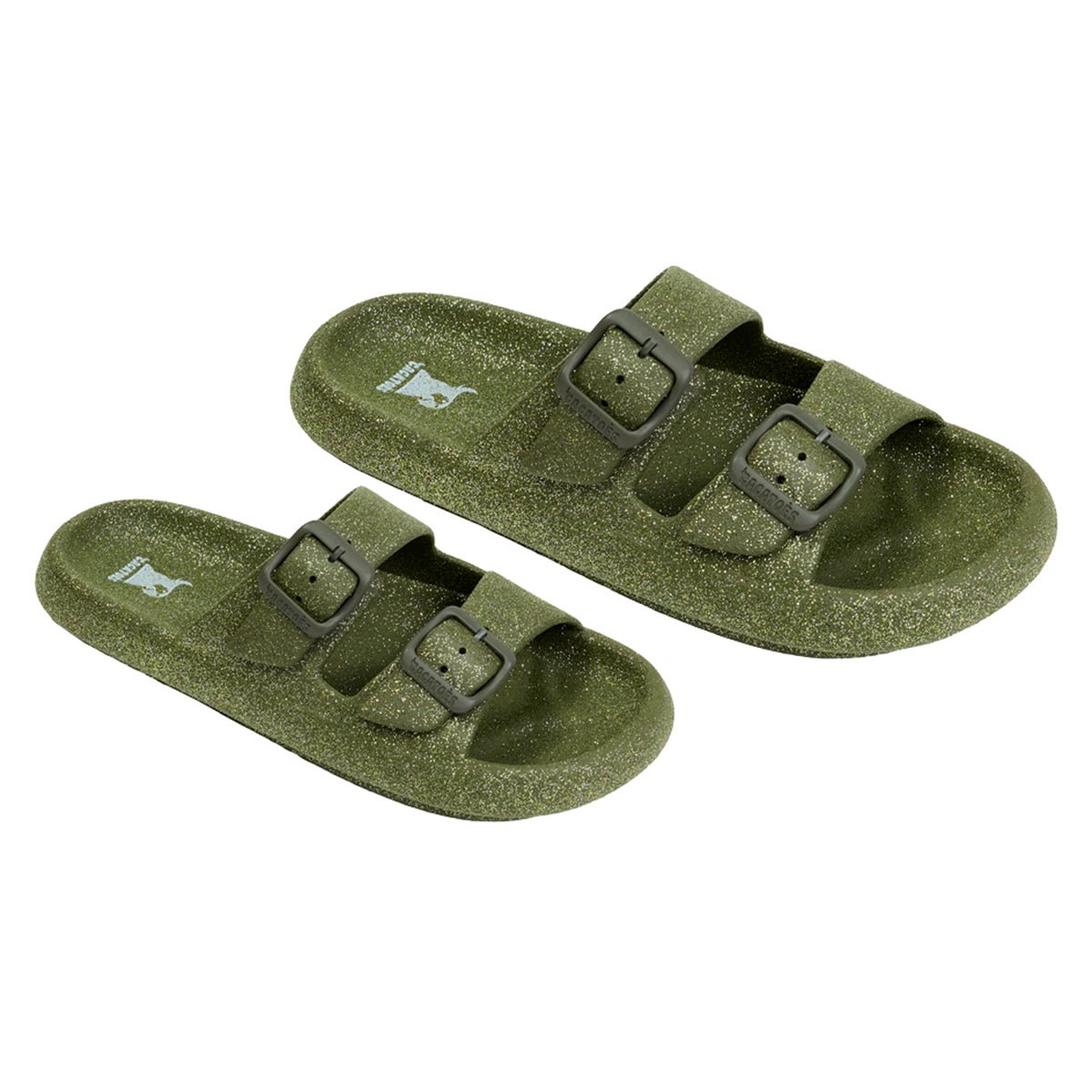 Sandales plates Enfant JESSY GLITTER - Kaki foncé - 29/30 kaki foncé, CACATOES