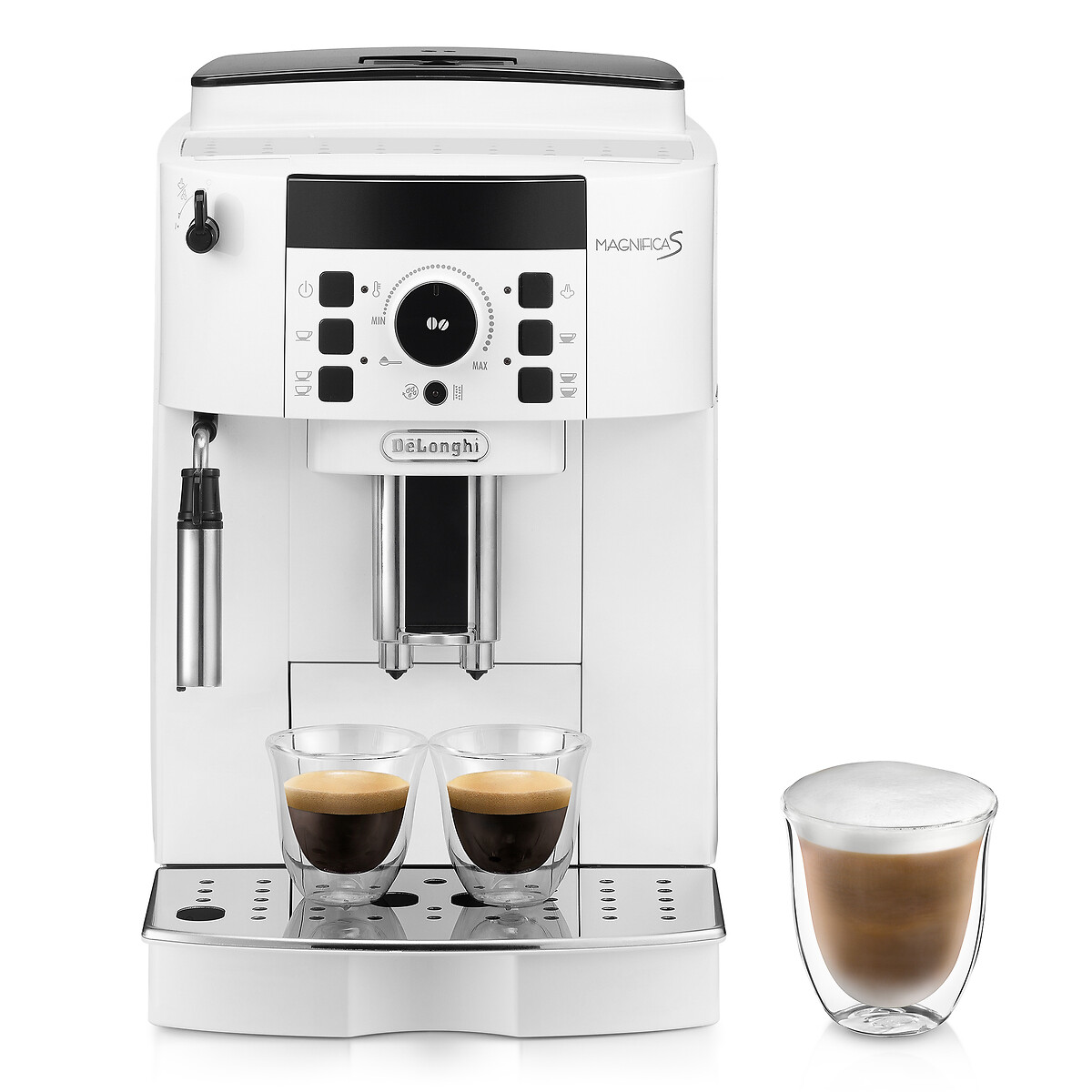 Expresso Broyeur Magnifica S ECAM21.117.W S11 blanc blanc, DELONGHI