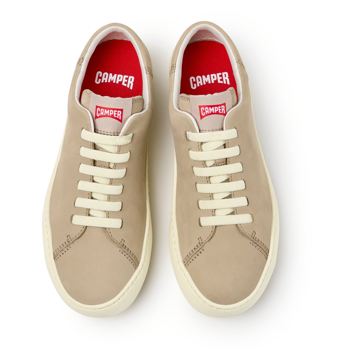 Baskets Peu Touring Nubuck Leather beige clair 057, CAMPER
