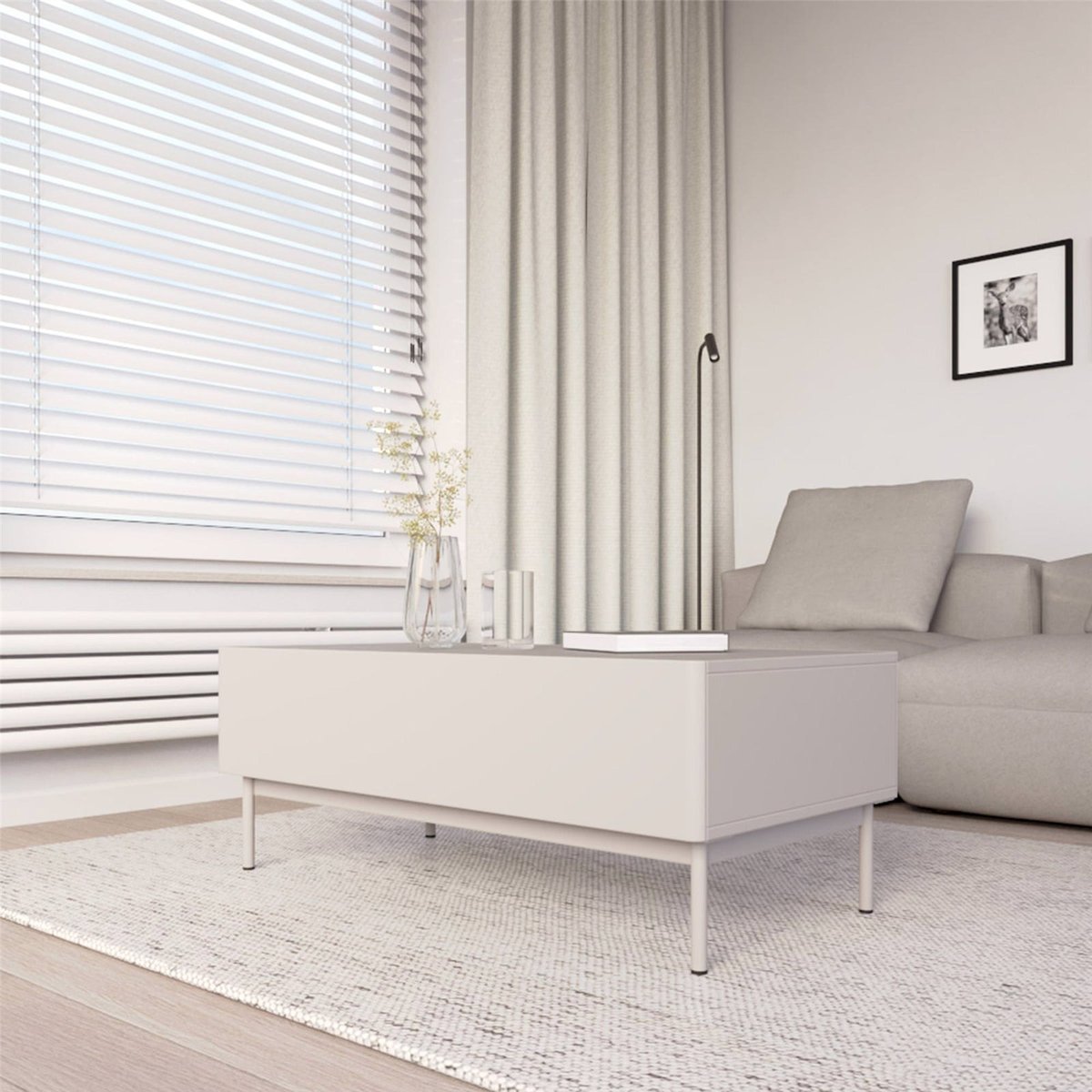 Table basse avec rangement collection OLIO cachemire, RECOLLECTION
