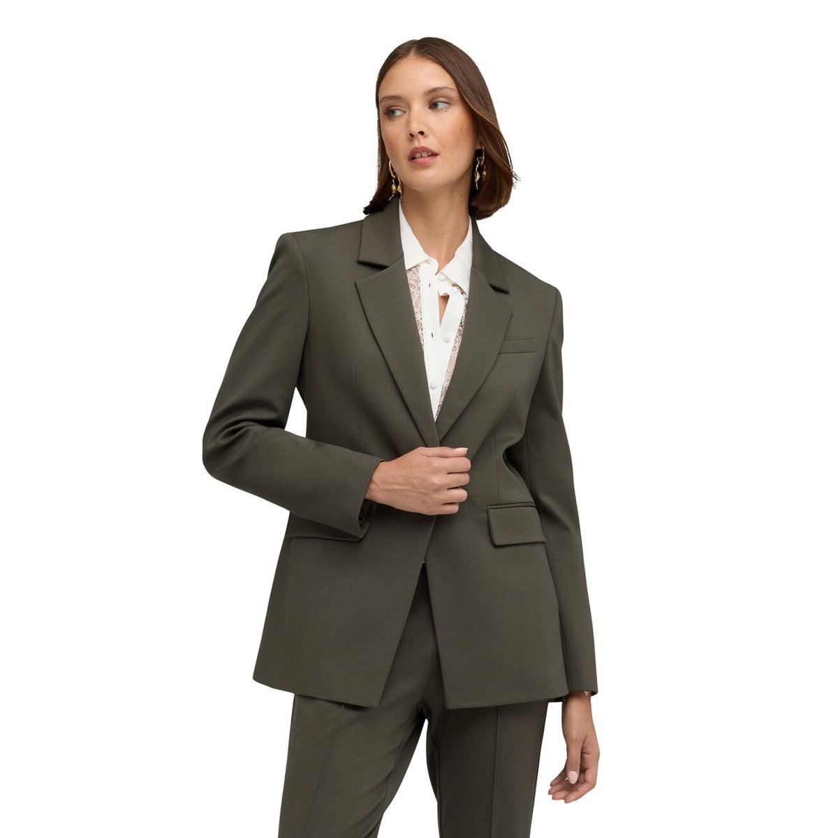Blazer croisé verde militare, MOTIVI