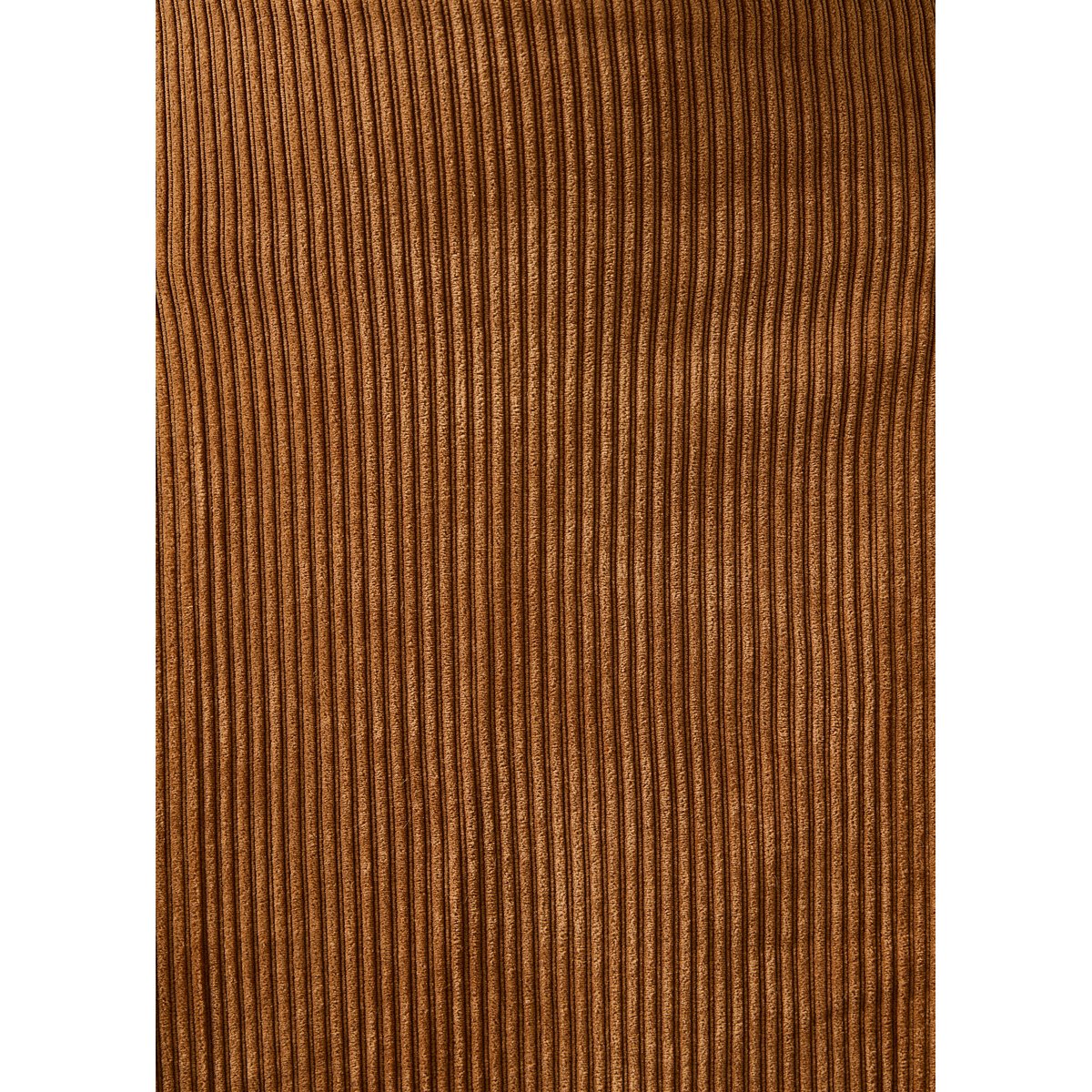 Jupe midi en velours côtelé cognac, LA FEE MARABOUTEE