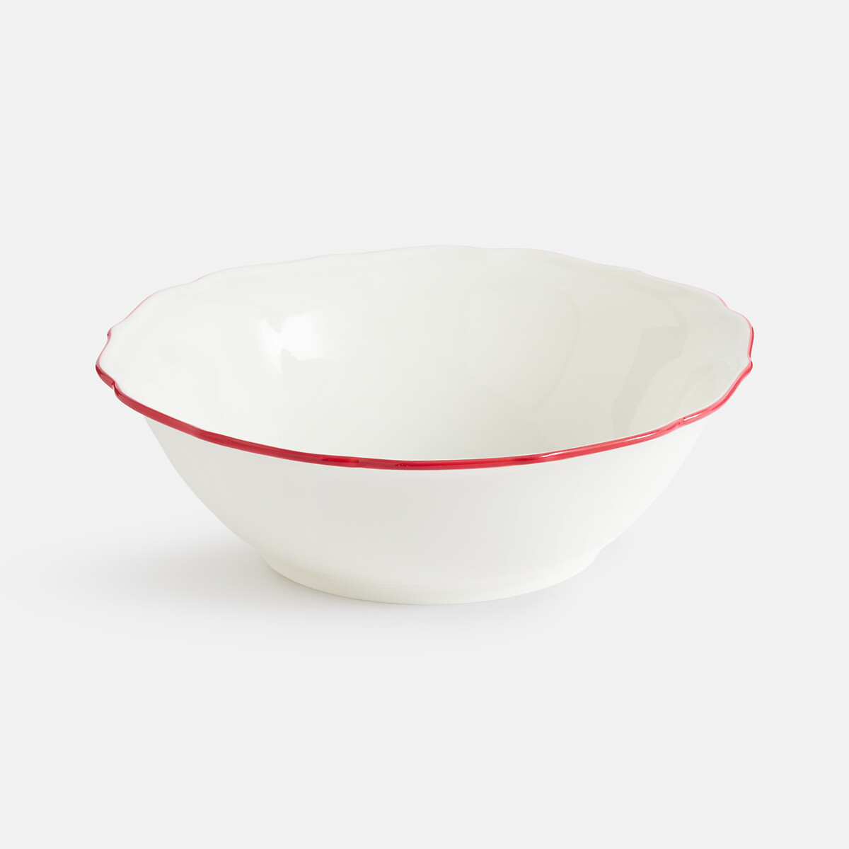 Saladier en porcelaine, COLOMBE blanc/rouge, LA REDOUTE INTERIEURS