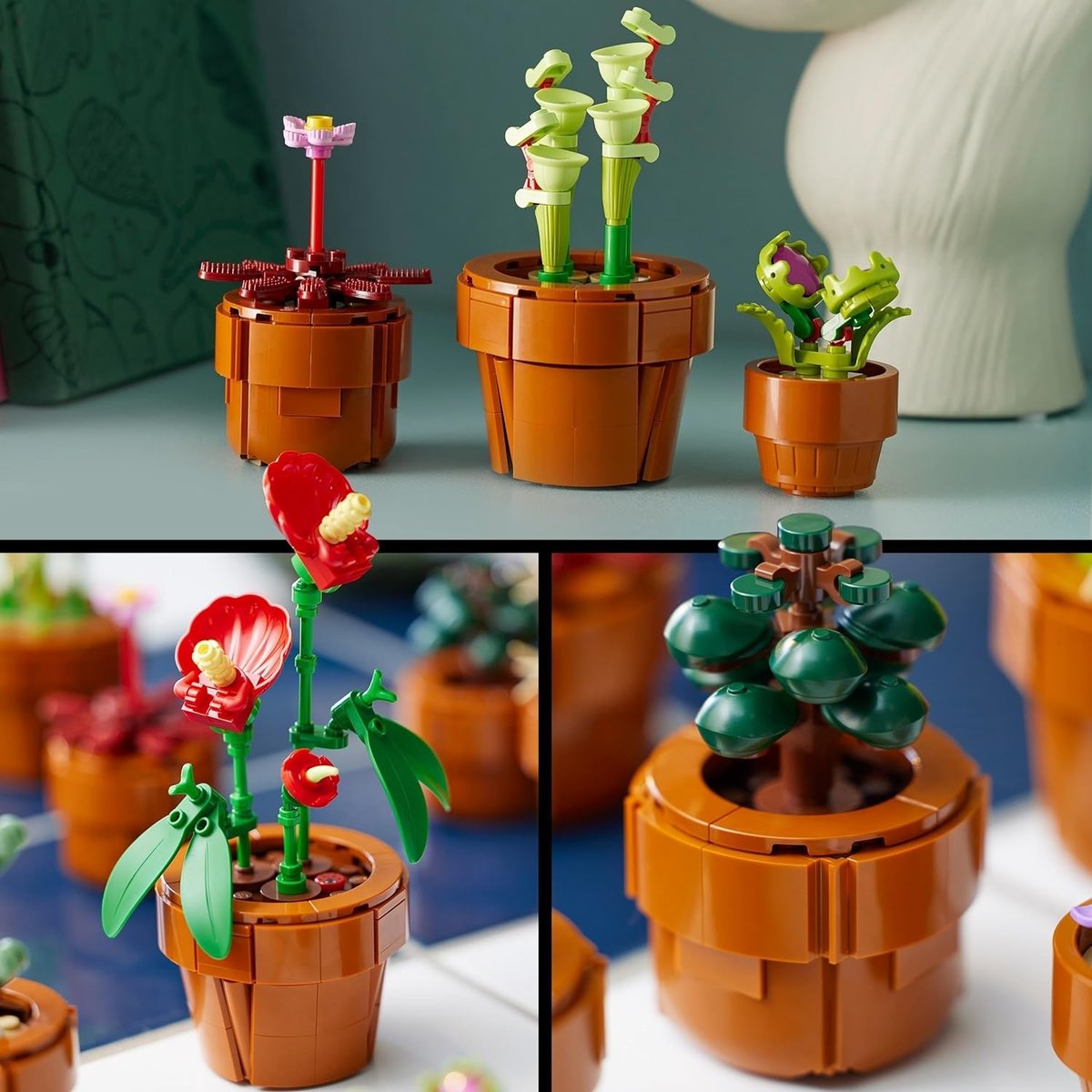 LEGO Icons - Plantes Miniatures Botanicals - Ensemble de Décoration Intérieure multicolore, LEGO