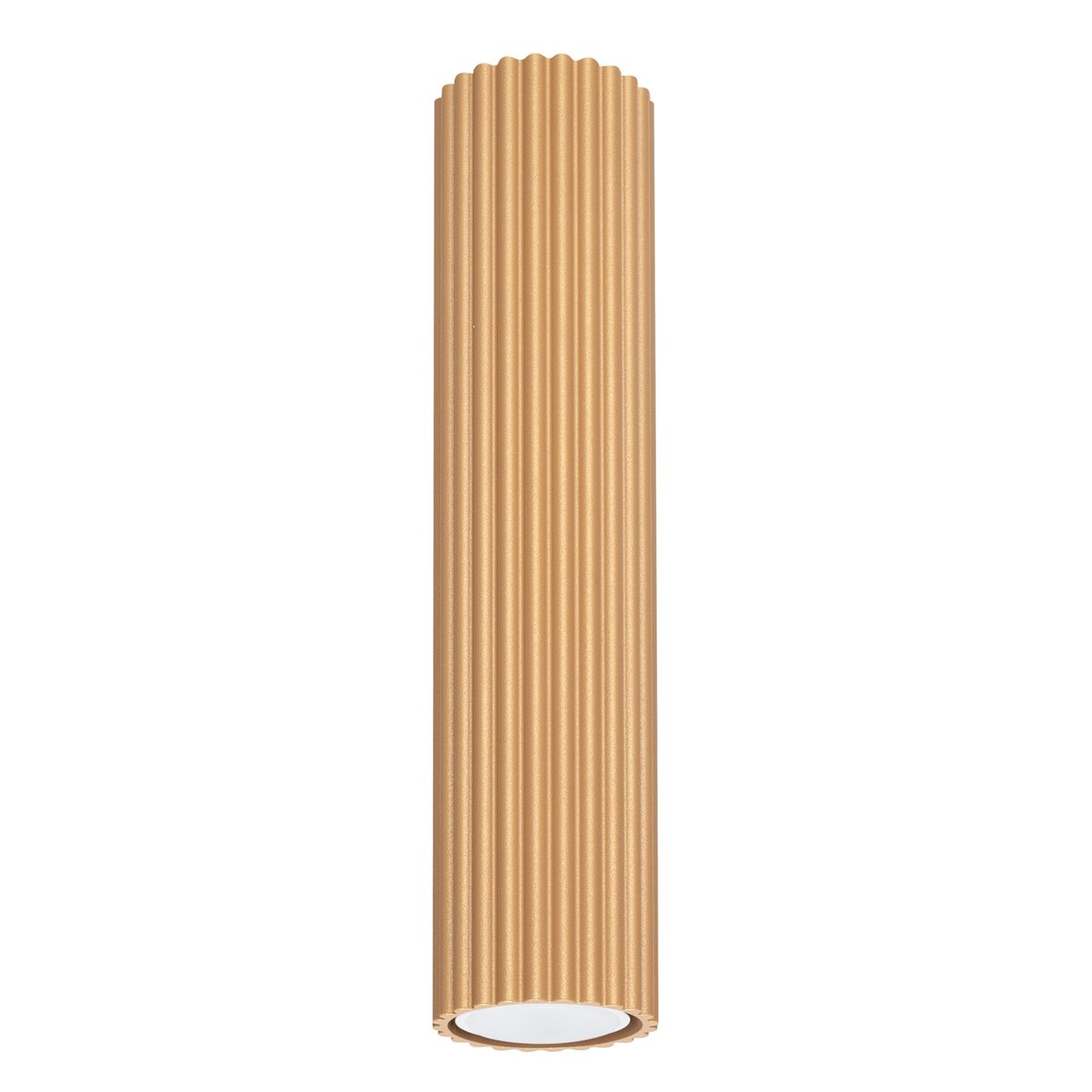 Plafonnier Aluminium Doré GU10 1 Karbon 30 jaune, EDEN