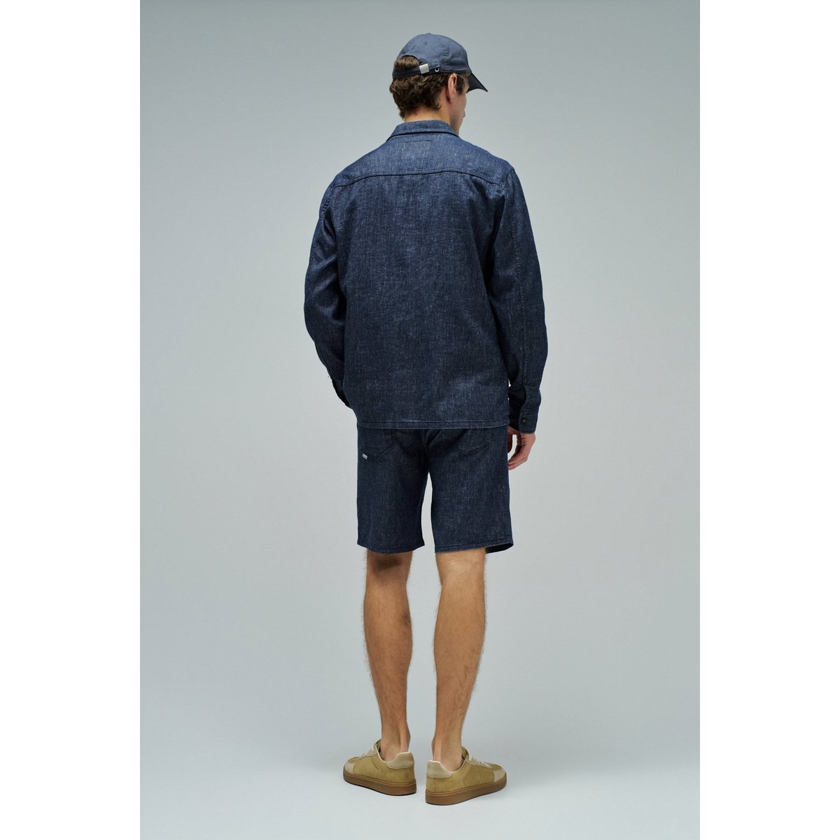 CHEMISE EN LIN bleu foncé, SALSA JEANS