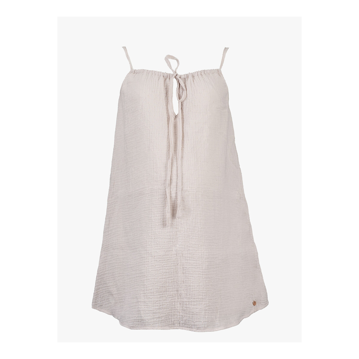 Nuisette de grossesse gaze de coton Trousseau beige, CACHE COEUR