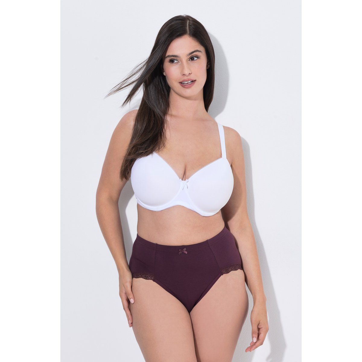Lot de 3 culottes taille haute marron pin, ULLA POPKEN
