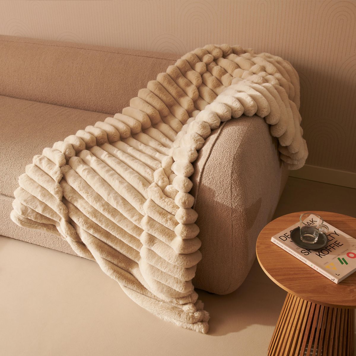 Couverture chauffante DXOB01 YENTL Beige couleur unique, DUUX