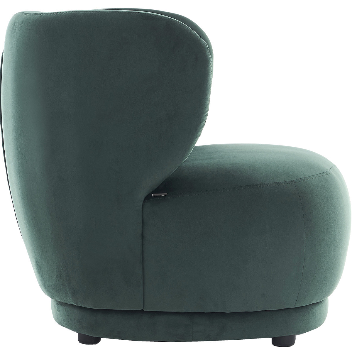 Fauteuil en velours - ESTER vert, HOMIFAB