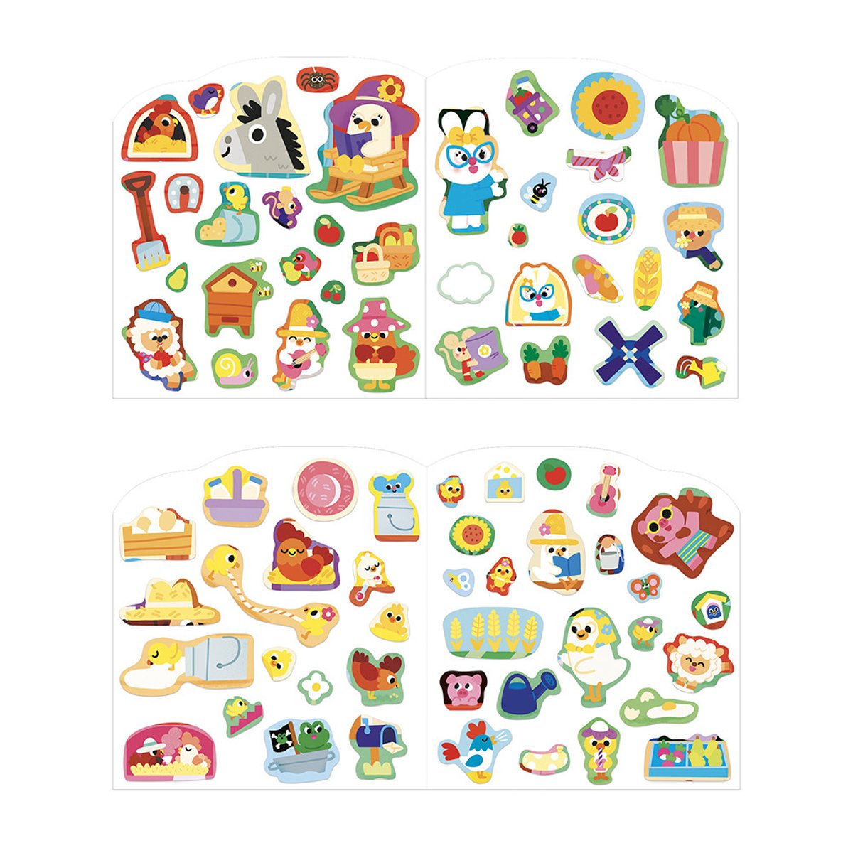 Cahier De Stickers Le Ferme Dès 18 Mois couleur unique, JANOD