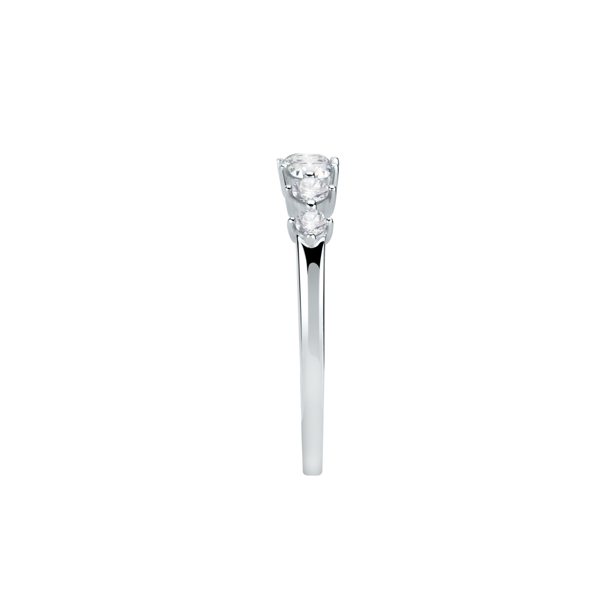 Bague en or blanc 375 B-CLASSIC argent, BLUESPIRIT