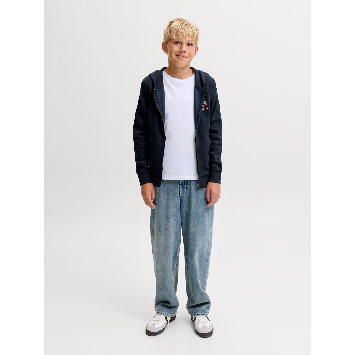 Sweat À Capuche navy blazer, JACK & JONES JUNIOR