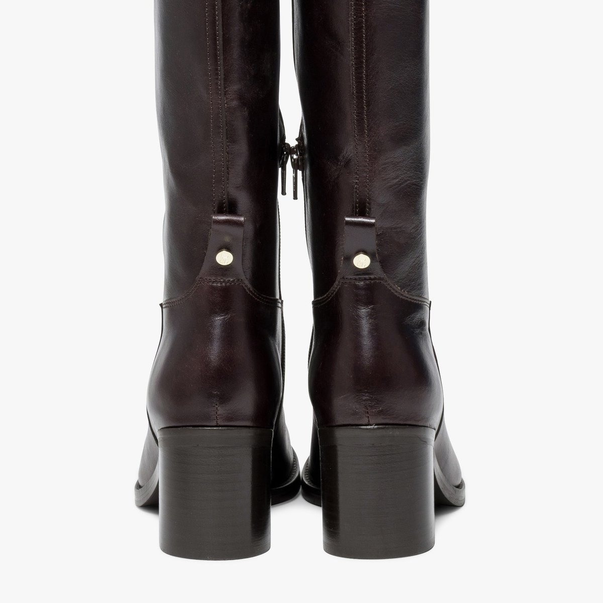 Botte À Talon en cuir FIONA marron marron fonce, BOCAGE