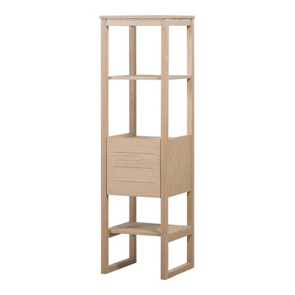 Meuble simple +vasque +colonne ATOLL bois clair, MOB IN