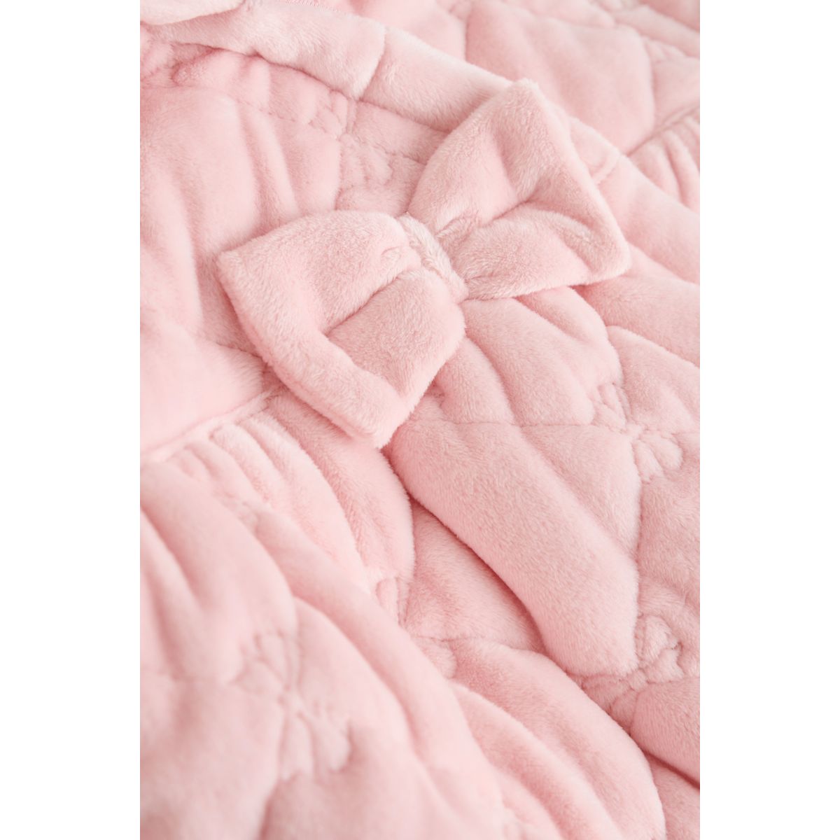 Combinaison bébé matelassée velours rose, NEXT