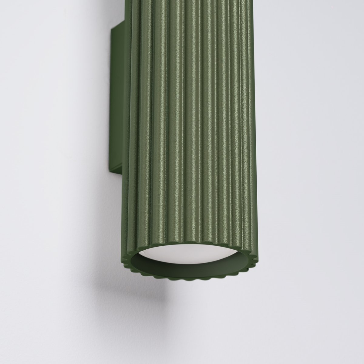 Applique Aluminium Vert Olive GU10 2 Karbon vert, EDEN