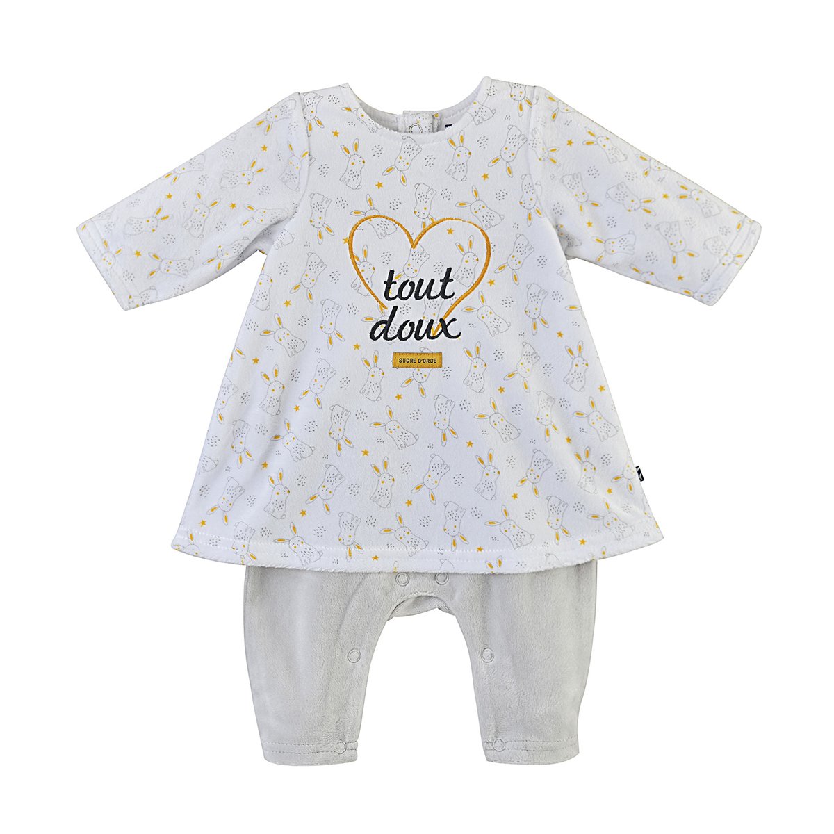 Combirobe velboa drissia blanc, SUCRE D'ORGE