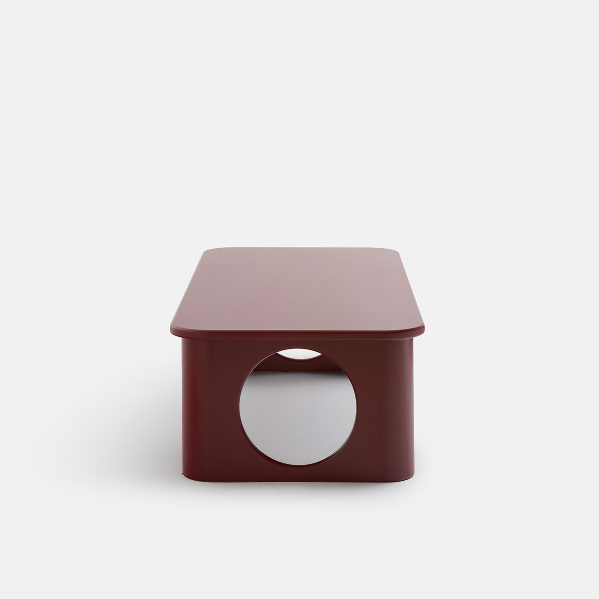 Tavolino con gambe scolpite, lunghezza 130 cm, MORTI bordeaux , LA REDOUTE INTERIEURS