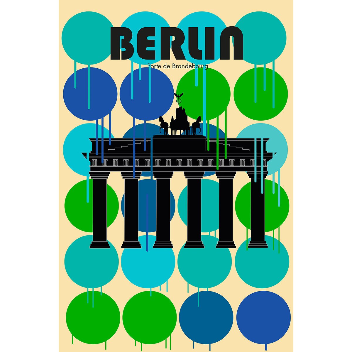 Tableau berlin brandenburger tor tableau alu dibond, HEXOA