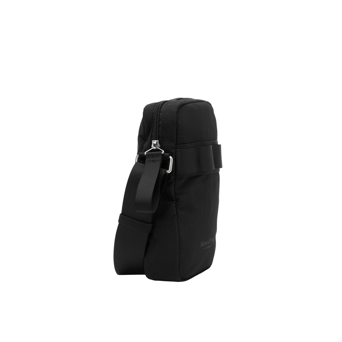 Sac à bandoulière petit format en polyamide recyclé noir, MARC O'POLO