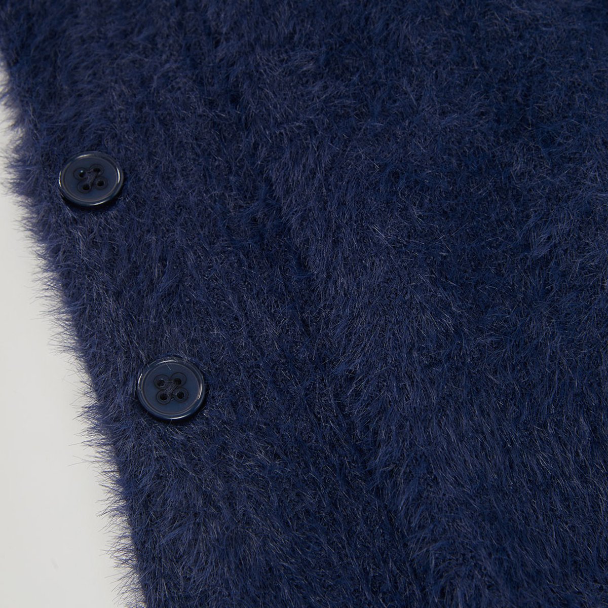 Pull sans manches fille avec boutons bleu, BOBOLI