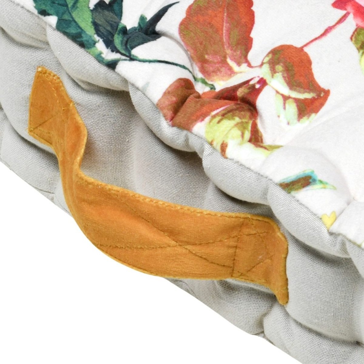 Coussin de sol imprimé à fleurs 45x45x10 multicolore, DECORATIE
