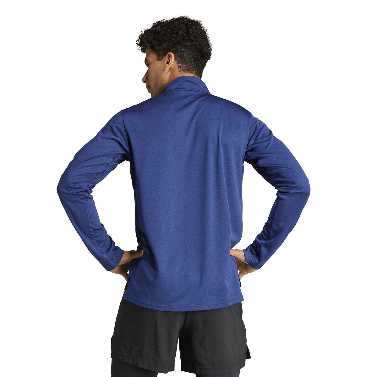 Train Essentials Gym Sweatshirt with High Neck blue, adidas Performance