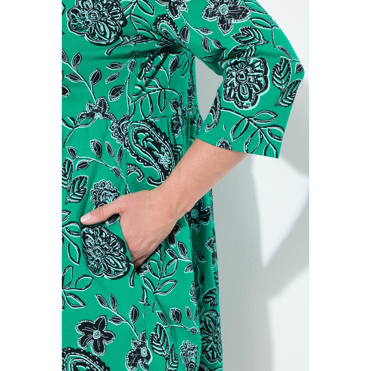 Robe en jersey émeraude, ULLA POPKEN
