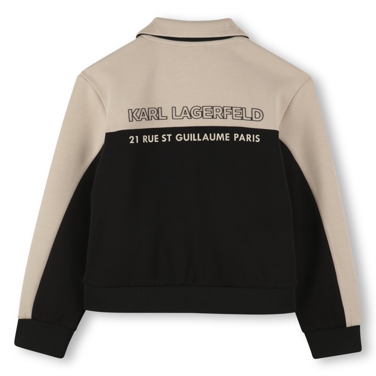 Cardigan bicolore chanvre, KARL LAGERFELD KIDS